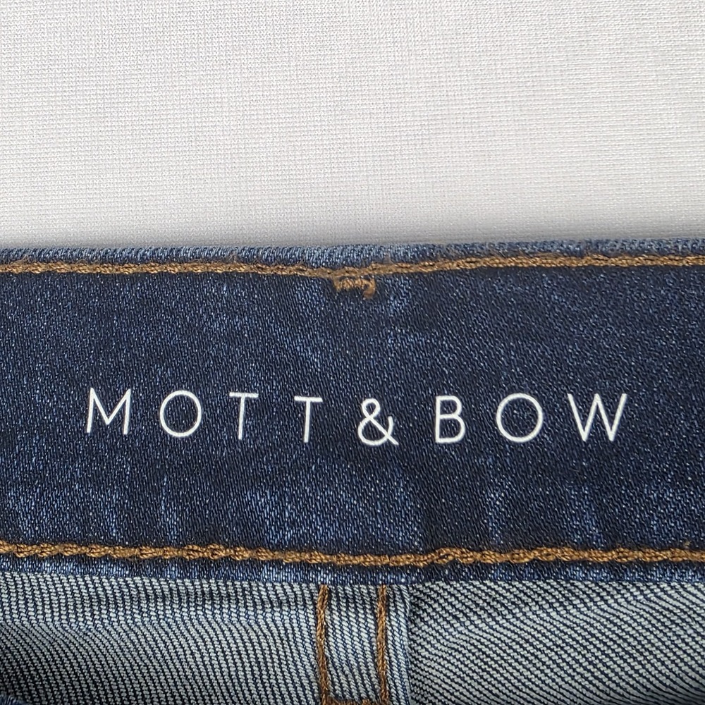 Mott & Bow Jeans Womens Size 29x32 Boyfriend Fit Dark Wash Blue Denim Pants - Picture 4 of 11